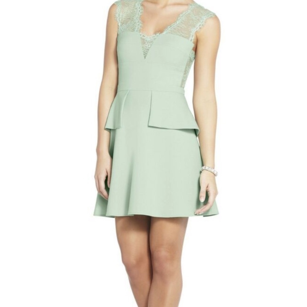 *NWT* BCBG Maxazria  leeann opaline green dress